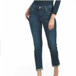 HUDSON Natalie Mid Rise Boyfriend Cropped Jeans Size 28
